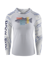 Fishing Dreams in Fingerprints UPF Hoodie