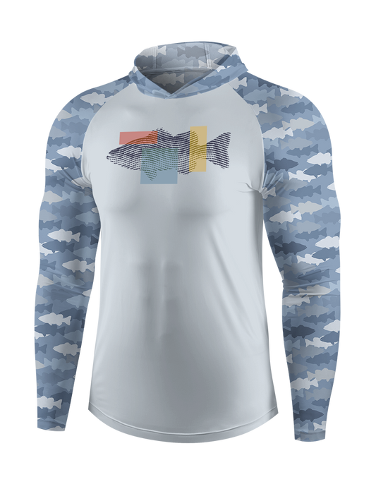 Fishing Dreams in Fingerprints UPF Hoodie