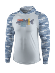 Fishing Dreams in Fingerprints UPF Hoodie