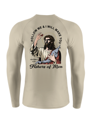 Follow Jesus and Become Fishers of Men UPF Long Sleeve Shirt