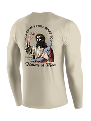Follow Jesus and Become Fishers of Men UPF Long Sleeve Shirt