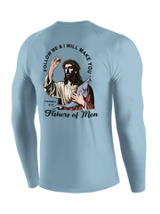 Follow Jesus and Become Fishers of Men UPF Long Sleeve Shirt