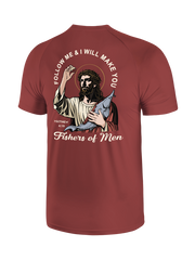 Follow Jesus and Become Fishers of Men UPF Tee