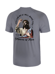 Follow Jesus and Become Fishers of Men UPF Tee