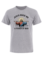 Jesus Made Me a Fisher of Men Unisex Classic Cotton Tee