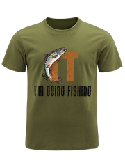 I'm Going Fishing Humor Unisex Classic Cotton Tee
