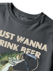 I Just Wanna Drink Beer and Jerk My Rod Unisex Classic Cotton Tee
