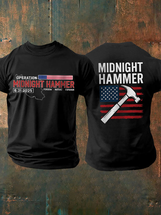 Men's USA Midnight Hammer Print Short Sleeve Shirt