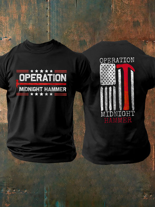 Men's USA Midnight Hammer Print Short Sleeve Shirt