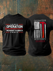 Men's USA Midnight Hammer Print Short Sleeve Shirt