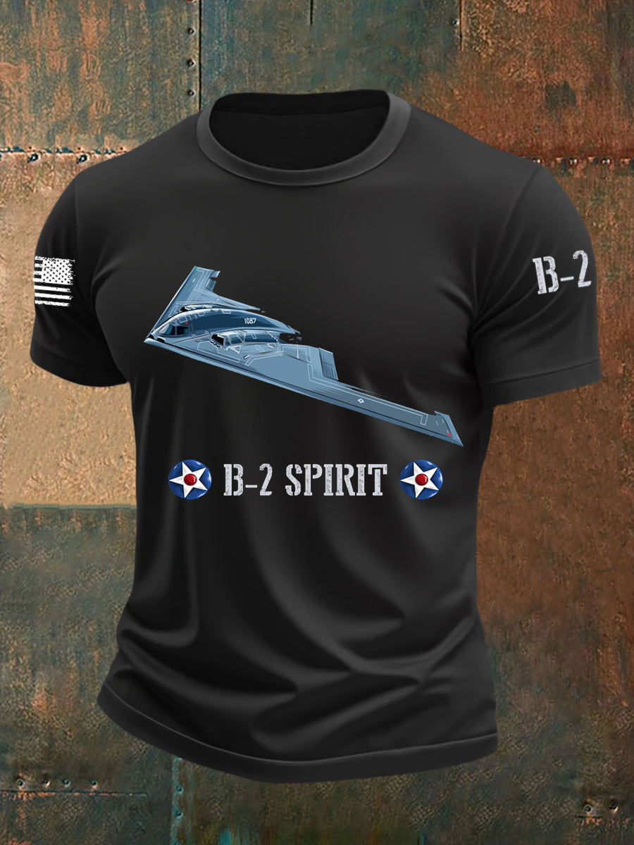 Men's US B-2 Spirit Bomber Short Sleeve T-shirt