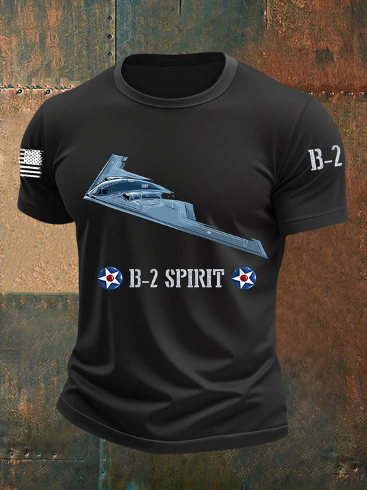 Men's US B-2 Spirit Bomber Short Sleeve T-shirt