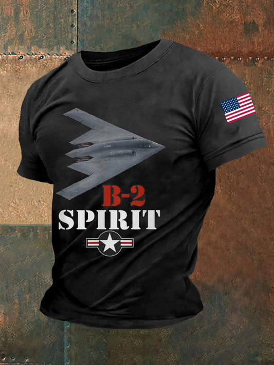 Men's US B-2 Spirit Bomber Short-sleeved T-shirt