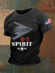 Men's US B-2 Spirit Bomber Short-sleeved T-shirt