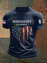 Men's Operation Midnight Hammer B-2 Spirit Short-sleeved T-shirt