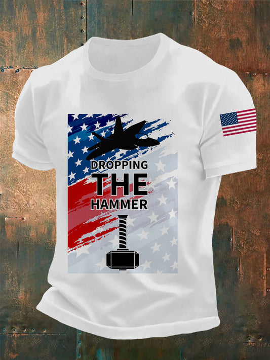 Men's USA Midnight Hammer Print Short Sleeve Shirt