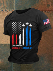 Men's Operation Midnight Hammer B-2 Spirit Short-sleeved T-shirt