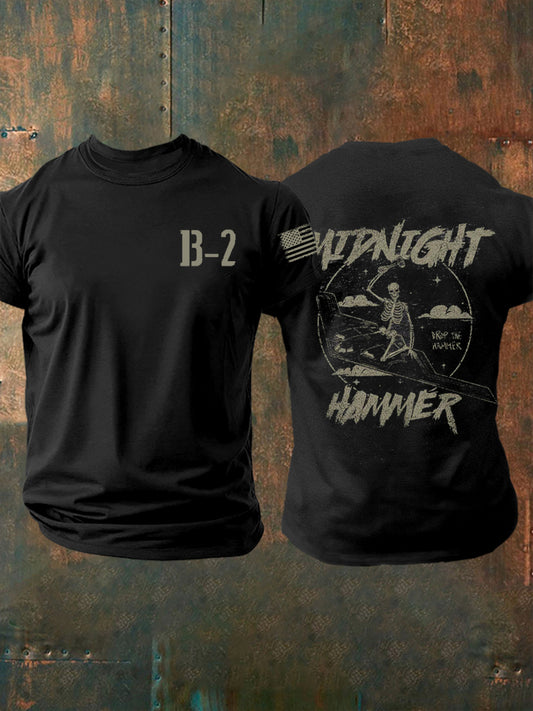 Men's Operation Midnight Hammer B-2 Spirit Short-sleeved T-shirt