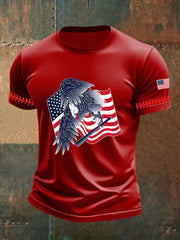 Men's Baseball Print Casual T-Shirt
