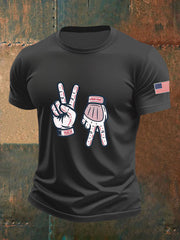 Men's Baseball Print Casual T-Shirt