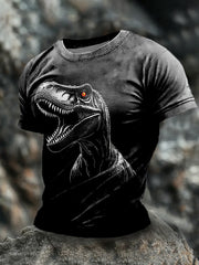 Men's Dinosaur Print Short Sleeve T-shirt