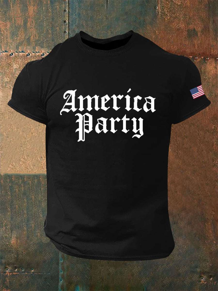 Men's AMP Printed Casual T-Shirt