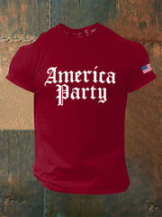 Men's AMP Printed Casual T-Shirt