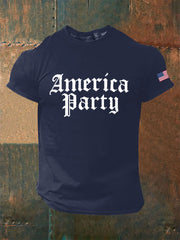 Men's AMP Printed Casual T-Shirt