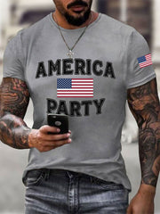 Men's AMP Printed Casual T-Shirt