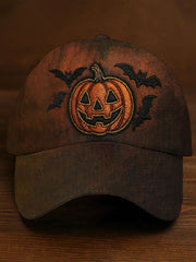Sombrero unisex con estampado de calabaza de Halloween