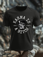 Men's Funny Skull Casual Tee