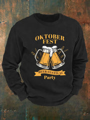 Men's CrewGerman Oktoberfest In Munich Print  Sweatshirt