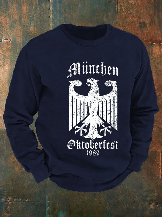 Men's CrewGerman Oktoberfest In Munich Print  Sweatshirt