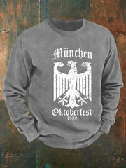 Men's CrewGerman Oktoberfest In Munich Print  Sweatshirt