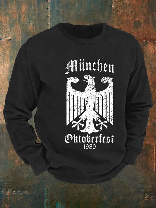 Men's CrewGerman Oktoberfest In Munich Print  Sweatshirt
