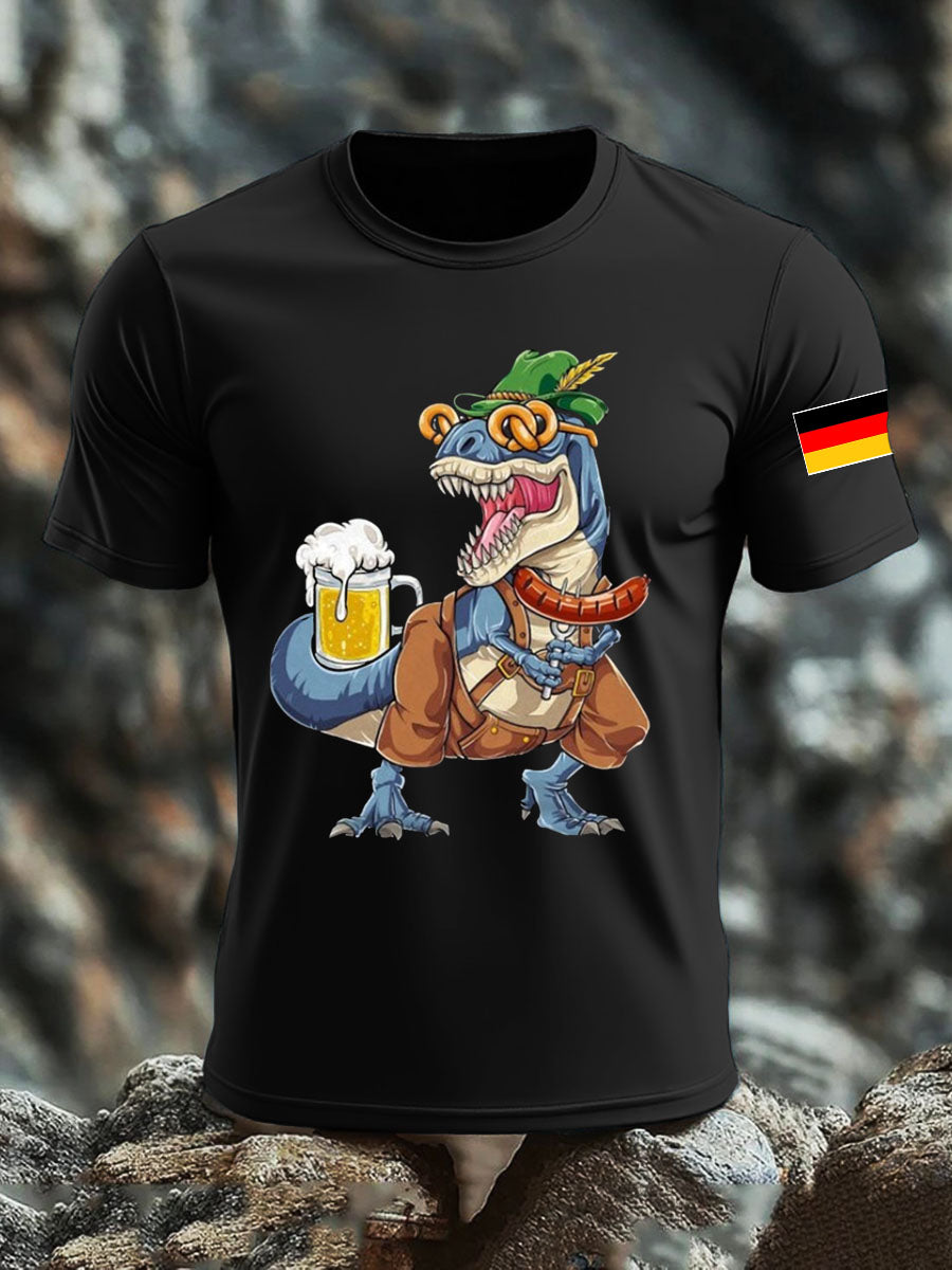 Men's CrewGerman Oktoberfest In Munich Printed T-shirt
