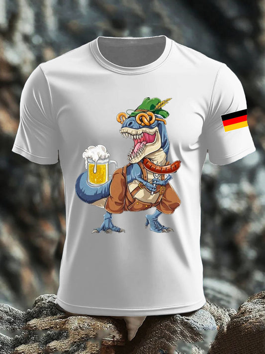 Men's CrewGerman Oktoberfest In Munich Printed T-shirt