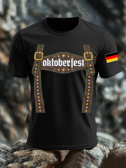 Men's CrewGerman Oktoberfest In Munich Printed T-shirt