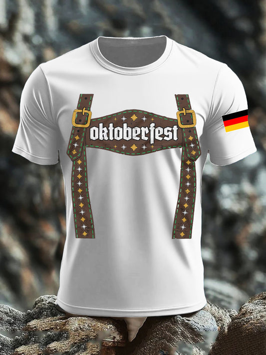 Men's CrewGerman Oktoberfest In Munich Printed T-shirt