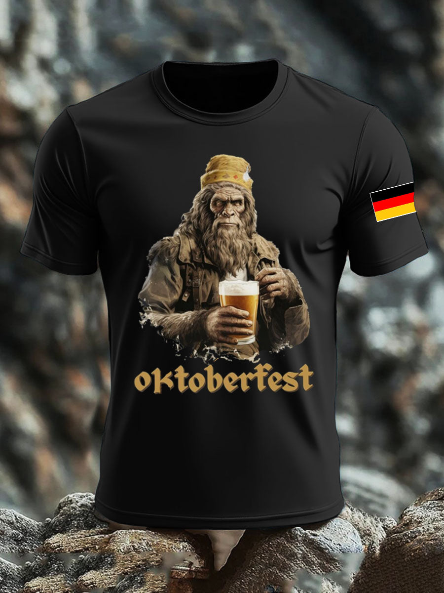Men's CrewGerman Oktoberfest In Munich Printed T-shirt