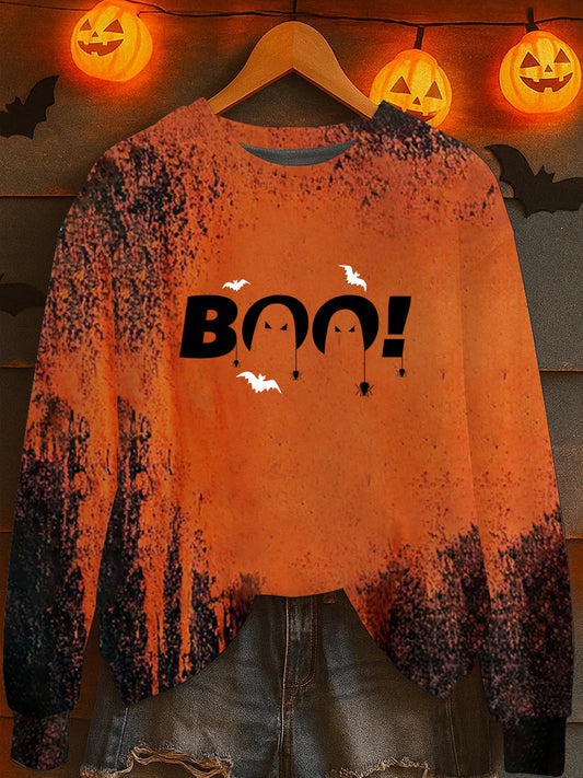 Women's Halloween Print Sweatshirt