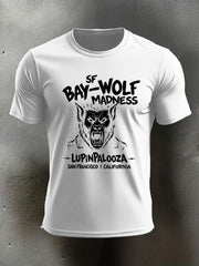 Men's Halloween Wolf Spirit Printed T-shirt
