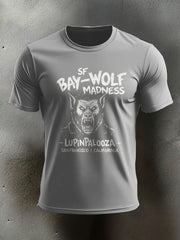 Men's Halloween Wolf Spirit Printed T-shirt