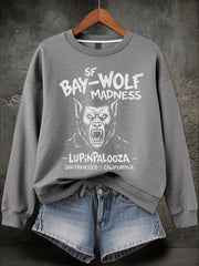 Women's Halloween Wolf Spirit Printed Sweatshirt