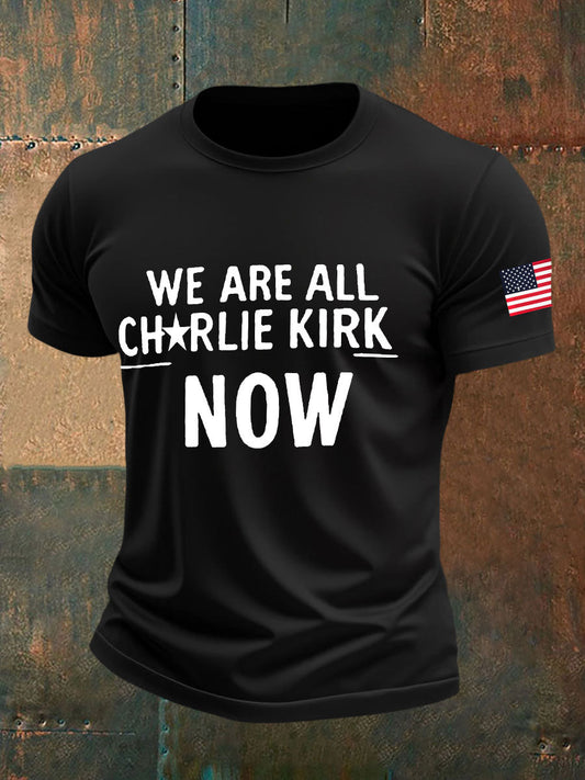 Men's A True Patriot Printed Casual T-Shirt